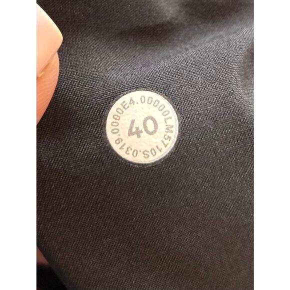 Lululemon Men's ABC Classic Fit Trouser 37L Warpstreme Pants Black Size 40 - Picture 13 of 13